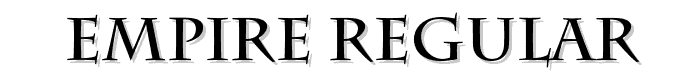 Empire Regular font